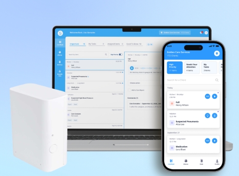Senior fall detector device